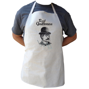Bohemia Gifts Kitchen apron with Real Gentleman print, length 75 cm