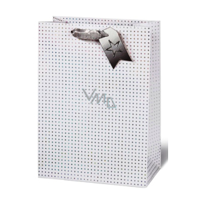 BSB Luxury gift paper bag 36 x 26 x 14 cm Christmas holographic stars VDT 412 - A4
