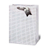 BSB Luxury gift paper bag 36 x 26 x 14 cm Christmas holographic stars VDT 412 - A4