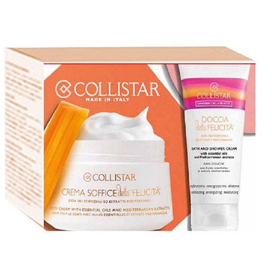 Collistar Crema Soffice della Felicita body cream 200 ml + Doccia Della Felicita shower gel 50 ml, cosmetic set