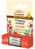 Green Pharmacy Vitamins Cocktail - Cranberry Vitamins and Jojoba Oil Lip Balm 3.6 g