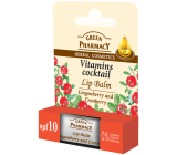 Green Pharmacy Vitamins Cocktail - Cranberry Vitamins and Jojoba Oil Lip Balm 3.6 g