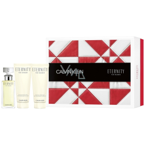 Calvin Klein Eternity Woman perfumed water for women 50 ml + body lotion 100 ml + shower gel 100 ml, gift set