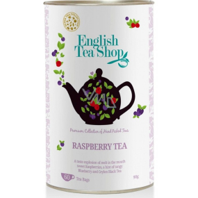 English Tea Shop Bio Black tea Raspberry 60 pieces of tea bags, 90 g