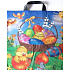 Press Plastic bag 45 x 50 cm with handle Easter Chicks and eggs 1 piece
