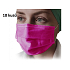 Veil 3 layers protective medical non-woven disposable, low breathing resistance 10 pieces pink