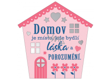 Albi Hanging plaque house Home 9 x 10 cm