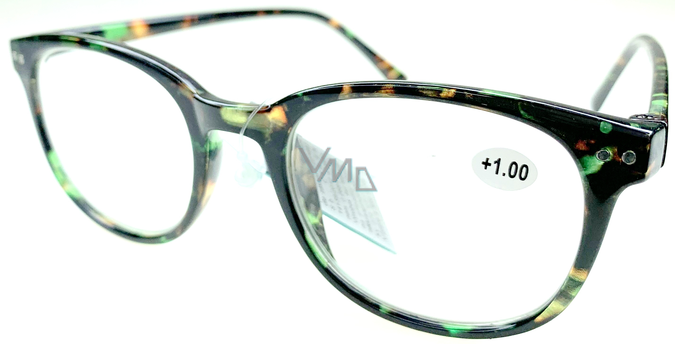 Berkeley reading glasses 1 0 plastic tabby black green brown 1 piece 