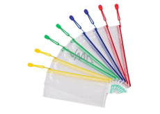 Tarifold DL mesh envelope with zipper, PVC 8 pcs mixed colours