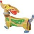 Puzzle wooden animals Dog 20 x 15 cm