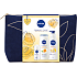 Nivea Firming Care Original Care antiperspirant 50 ml + Firming Q10 + Vitamin C firming body lotion 400 ml + Apricot cream shower gel + cosmetic bag, cosmetic set for women