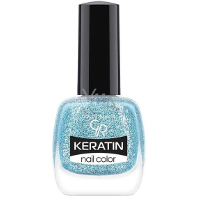 Golden Rose Keratin Nail Color Glitter Nail Lacquer 411 10,5 ml