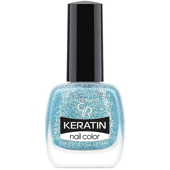 Golden Rose Keratin Nail Color Glitter Nail Lacquer 411 10,5 ml