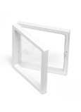 3D universal plastic frame with foil, white 5 x 5 cm