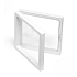 3D universal plastic frame with foil, white 5 x 5 cm