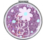 Me To You Cosmetic mirror with glitter Flower 8 cm
