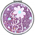 Me To You Cosmetic mirror with glitter Flower 8 cm