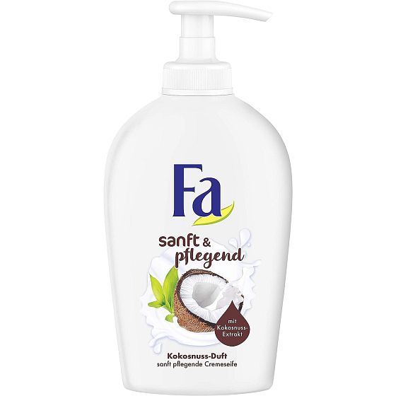 Fa Soft & Caring Coconut liquid soap dispenser 250 ml