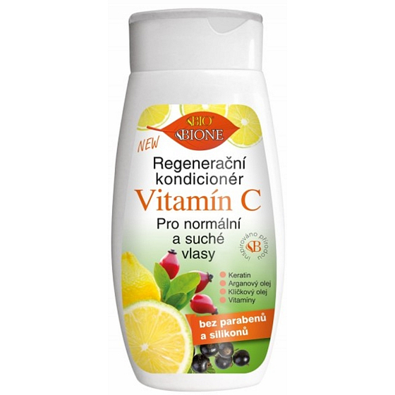 Bione Cosmetics Vitamin C regenerating conditioner for normal and dry hair 260 ml