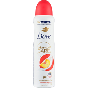 Dove Advanced Care Peach & White Blossom Antiperspirant Spray, 150 ml