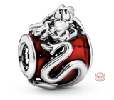 Charm Sterling silver 925 Disney, Mushu, Mulan, bead on bracelet movie