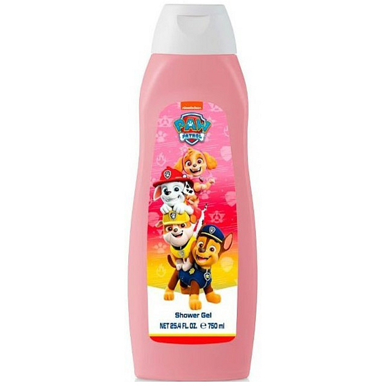 Paw Patrol shower gel for kids with bubblegum scent 750 ml