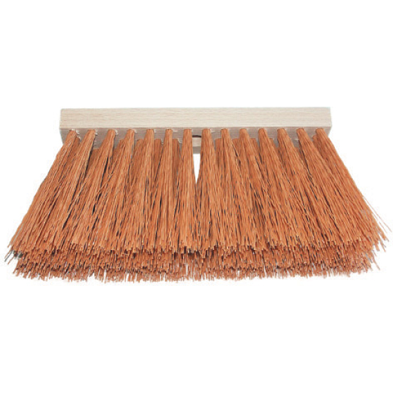 Spokar Hammered broom without cane, wooden body 24 cm, synthetic fibers
