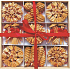 Straw decorations in box 40 pieces 2226