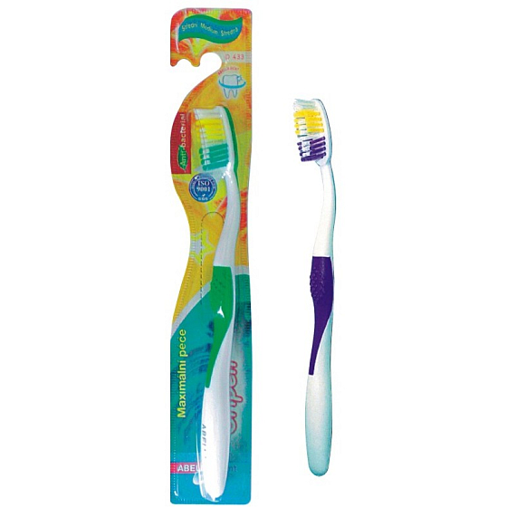 Abella Gripen medium toothbrush of various colors 1 piece D 433