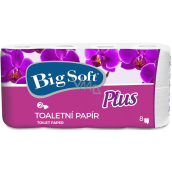 Big Soft Plus White Toilet Paper 160 pieces 2 ply 8 pieces