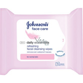 Johnsons Face Care Daily Essentials facial cleansing wipes 25 pieces