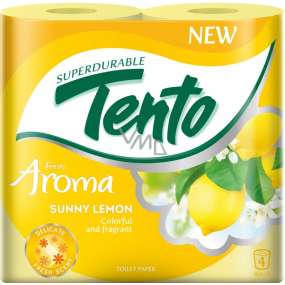 This Fresh Aroma Sunny Lemon Eau de Parfum Toilet Paper 2 Layer 156 Scraps 4 Pieces