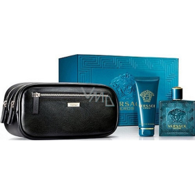 Versace Eros pour Homme eau de toilette 100 ml + shower gel 100 ml +  cosmetic bag, gift set - VMD parfumerie - drogerie