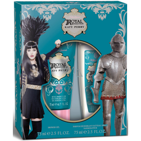 Katy Perry Killer Queen Royal Revolution perfumed deodorant glass for women 75 ml + shower gel 75 ml, gift set