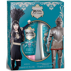 Katy Perry Killer Queen Royal Revolution perfumed deodorant glass for women 75 ml + shower gel 75 ml, gift set