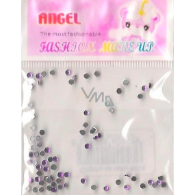 Angel Nail decorations rhinestones purple 1 pack