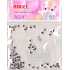 Angel Nail decorations rhinestones purple 1 pack