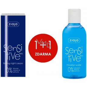Ziaja Sensitive night cream 50 ml + Sensitive micellar water 200 ml, duopack