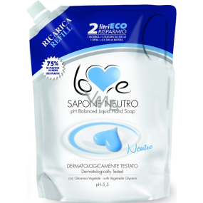 Madel Love Sapone Cremoso Neutro liquid soap with balanced pH 5.5 refill 2 l
