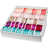 Ditipo Fabric ribbon with wire pink-violet translucent 3 mx 25 mm