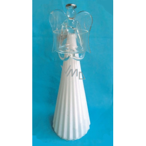 Glass angel for a candle 24 cm