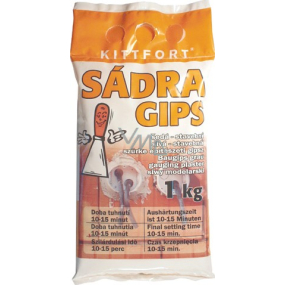 Kittfort Gypsum Gips gray - construction 1 kg