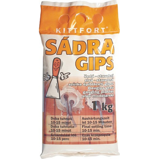 Kittfort Gypsum Plaster Gray - Construction 1 kg