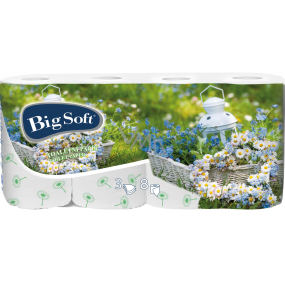 Big Soft Spring toilet paper with print 3 ply 8 pieces