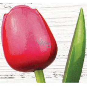 Bohemia Gifts Wooden tulip pink-red 34 cm