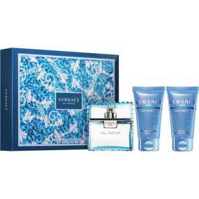 Versace Eau Fraiche Man Eau de Toilette 50 ml + shower gel 50 ml + aftershave 50 ml, gift set