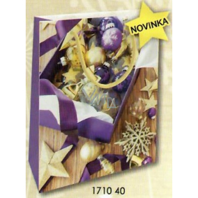 Nekupto Gift paper bag 23 x 18 x 10 cm Christmas 1710 40 WBM