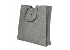 Albi Eco bag made of washable folding paper - gray 37 cm x 37 cm x 9.5 cm