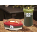WoodWick Trilogy Winter Garland - Winter garland scented candle with wooden wide wick and boat lid 453 g