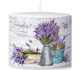 Candles Lavender scented candle with lavender decal ellipse 110 x 45 x 110 mm 1 piece